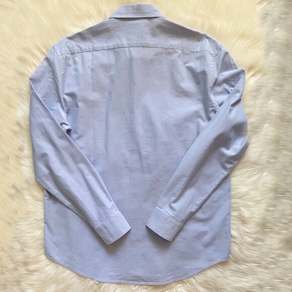NEW Arket Light Blue Regular Fit Cotton Oxford Long Sleeve Button Shirt - Picture 5 of 12